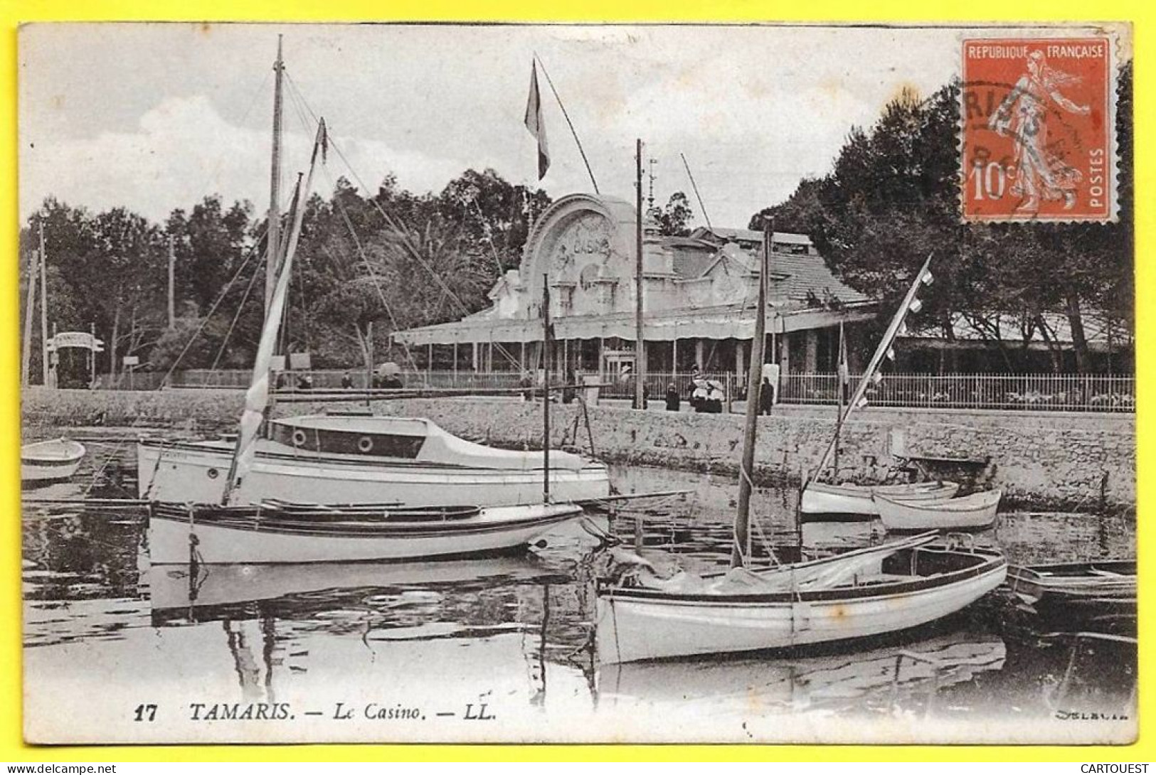 CPA TAMARIS -  Le Casino ( Bateaux ) - Tamaris