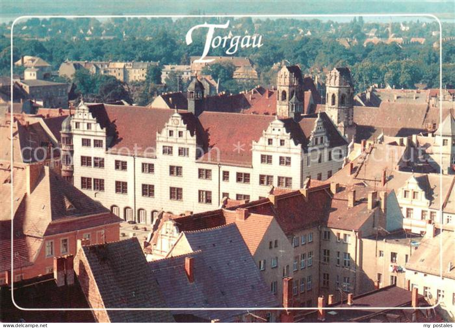 73684189 Torgau Blick Von Stadtkirche Auf Rathaus Von Valten Wegern Gebaut Torga - Torgau