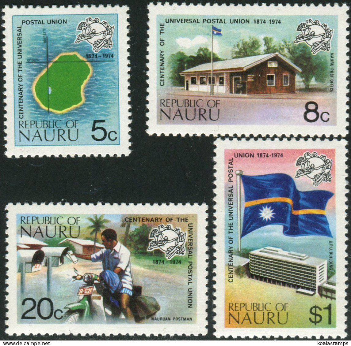 Nauru 1974 SG122-125 UPU Set MNH - Nauru