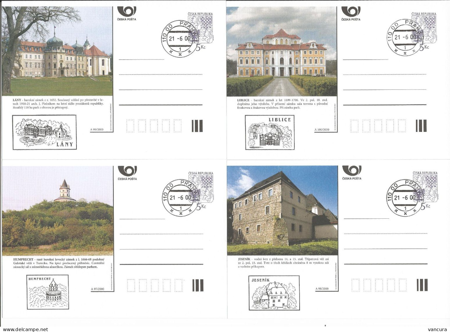 CDV 59 B Czech Republic Architecture 2000 - Castillos