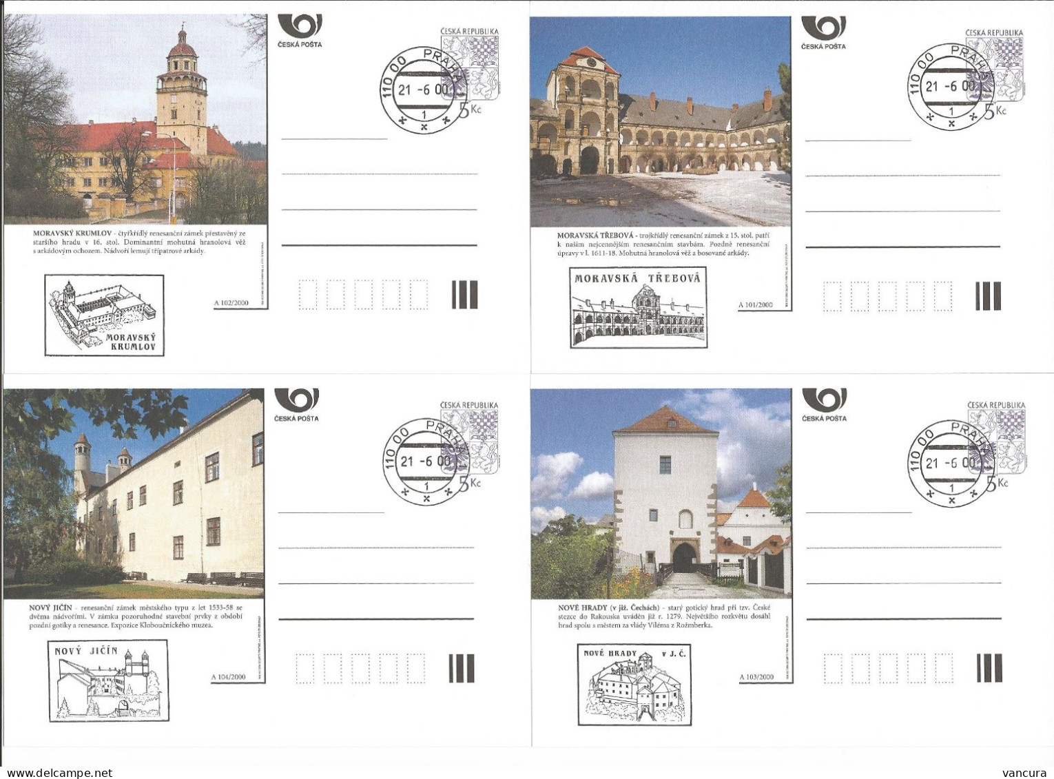 CDV 59 B Czech Republic Architecture 2000 - Castillos