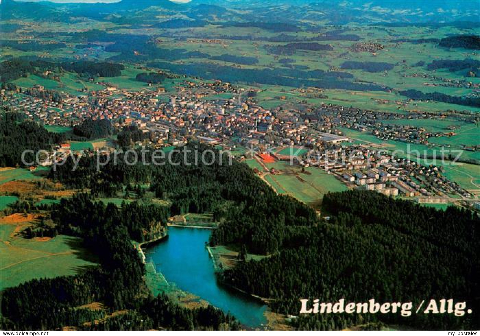 73682112 Lindenberg Allgaeu Fliegeraufnahme Mit Waldsee Lindenberg Allgaeu - Lindenberg I. Allg.