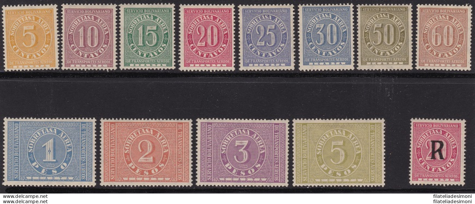 1929 COLOMBIA - Yv PA 74/86 Serie Di 13 Valori MLH/** - America (Other)