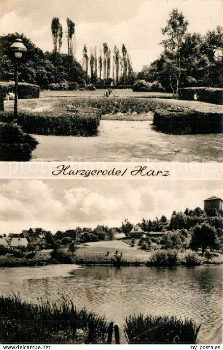 73573055 Harzgerode Park Partie Am Wasser Harzgerode - Harzgerode