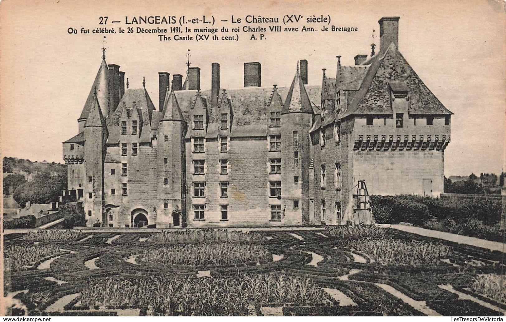 FRANCE - Langeais - Le Château XVe Siècle - Carte Postale Ancienne - Langeais