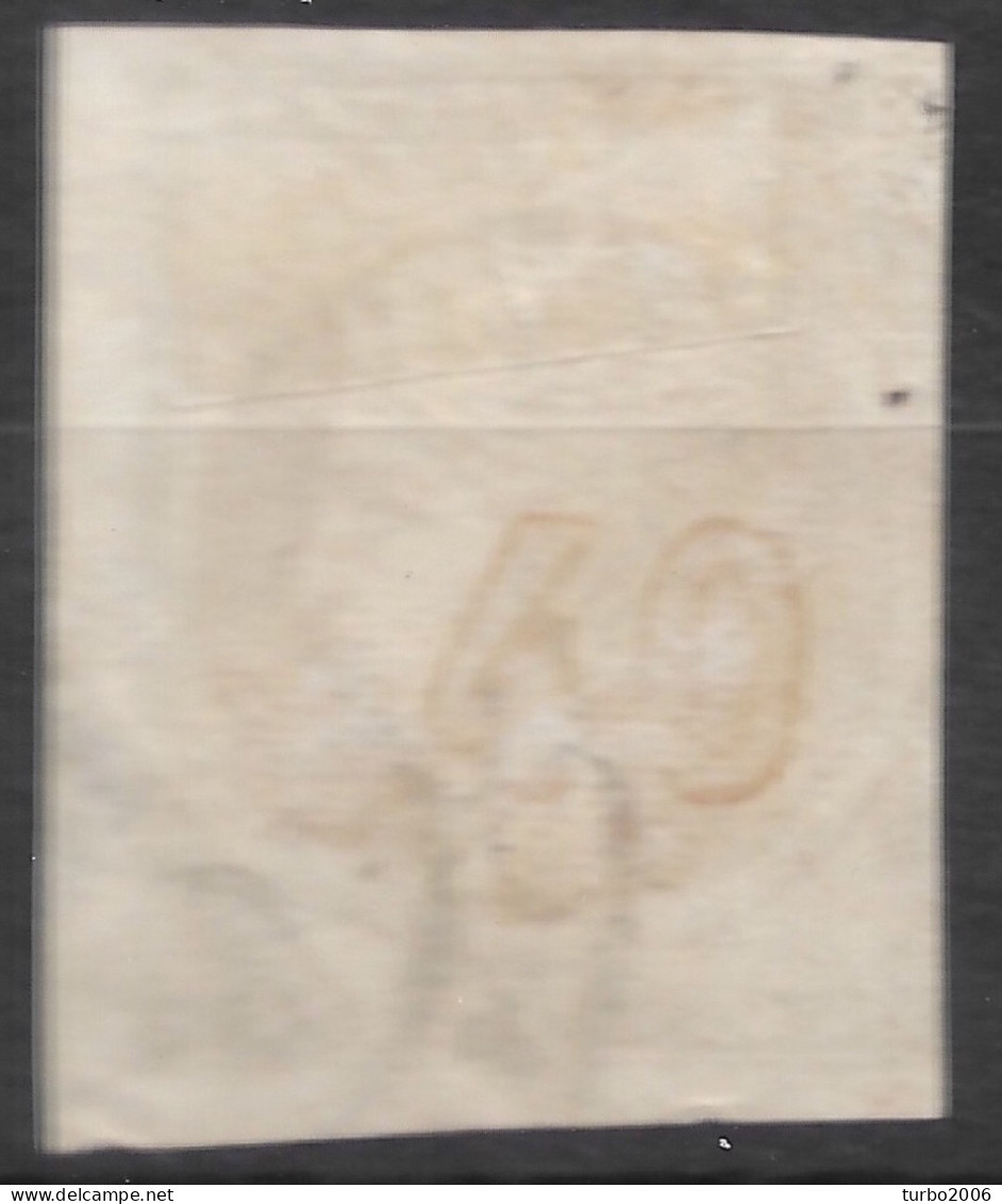 GREECE 1875-80 Large Hermes Head On Cream Paper 40 L Grey Bistre Vl. 66 A / H 52 A - Used Stamps