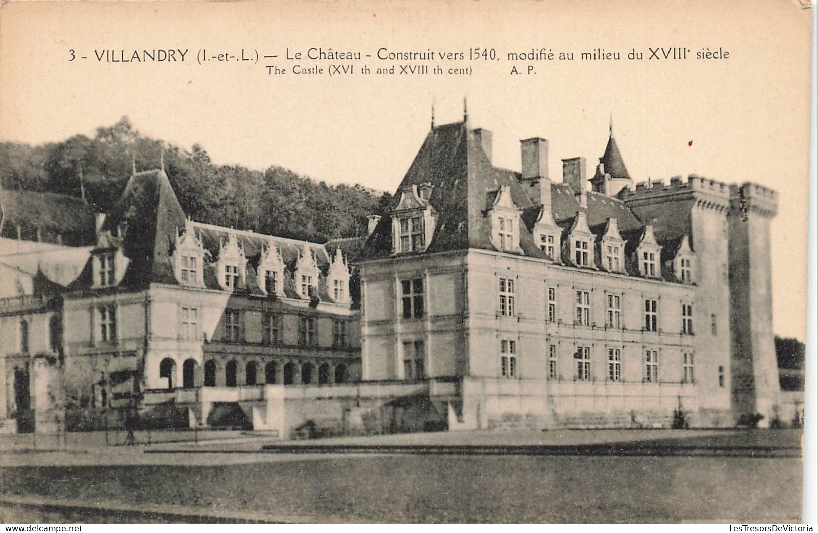 FRANCE - Villandry - Le Château - 1540 - Carte Postale Ancienne - Andere & Zonder Classificatie