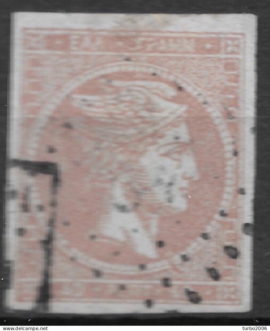 GREECE 1862-67 Large Hermes Head Consecutive Athens Prints 40 L Lilac Rose / Grey-lilac Vl. 33 A / H 20 II A - Used Stamps