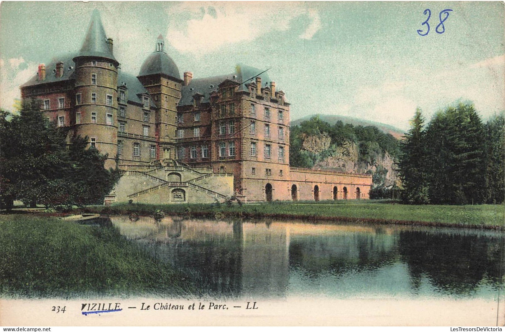 FRANCE - Vizille - Le Château Et Le Parc - Carte Postale Ancienne - Vizille