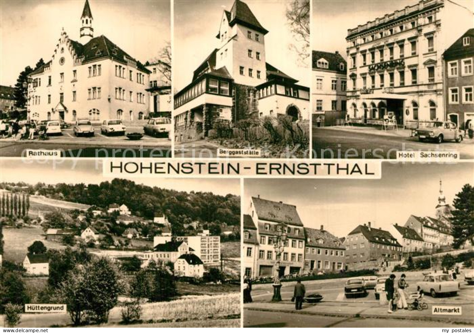 73566421 Hohenstein-Ernstthal Rathaus Berggaststaette Hotel Sachsenring Altmarkt - Hohenstein-Ernstthal