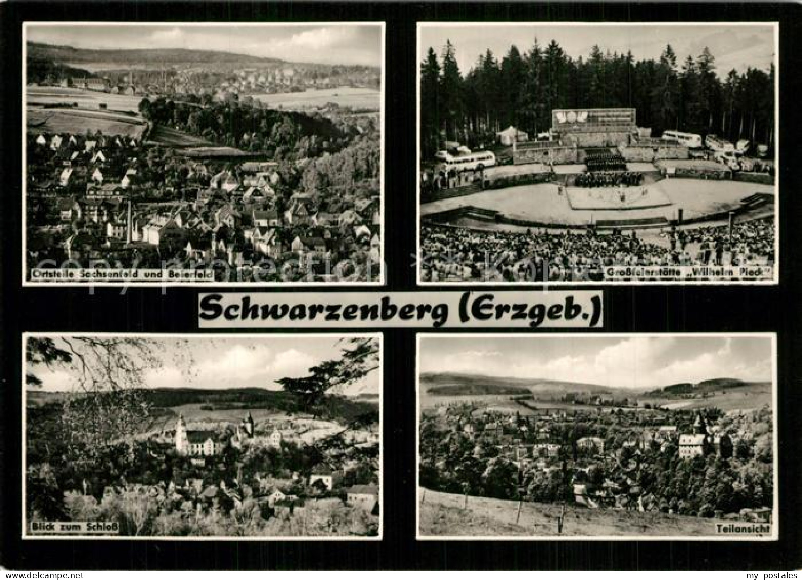 73565501 Schwarzenberg Erzgebirge Panorama OT Sachsenfeld Beierfeld Feierstaette - Schwarzenberg (Erzgeb.)