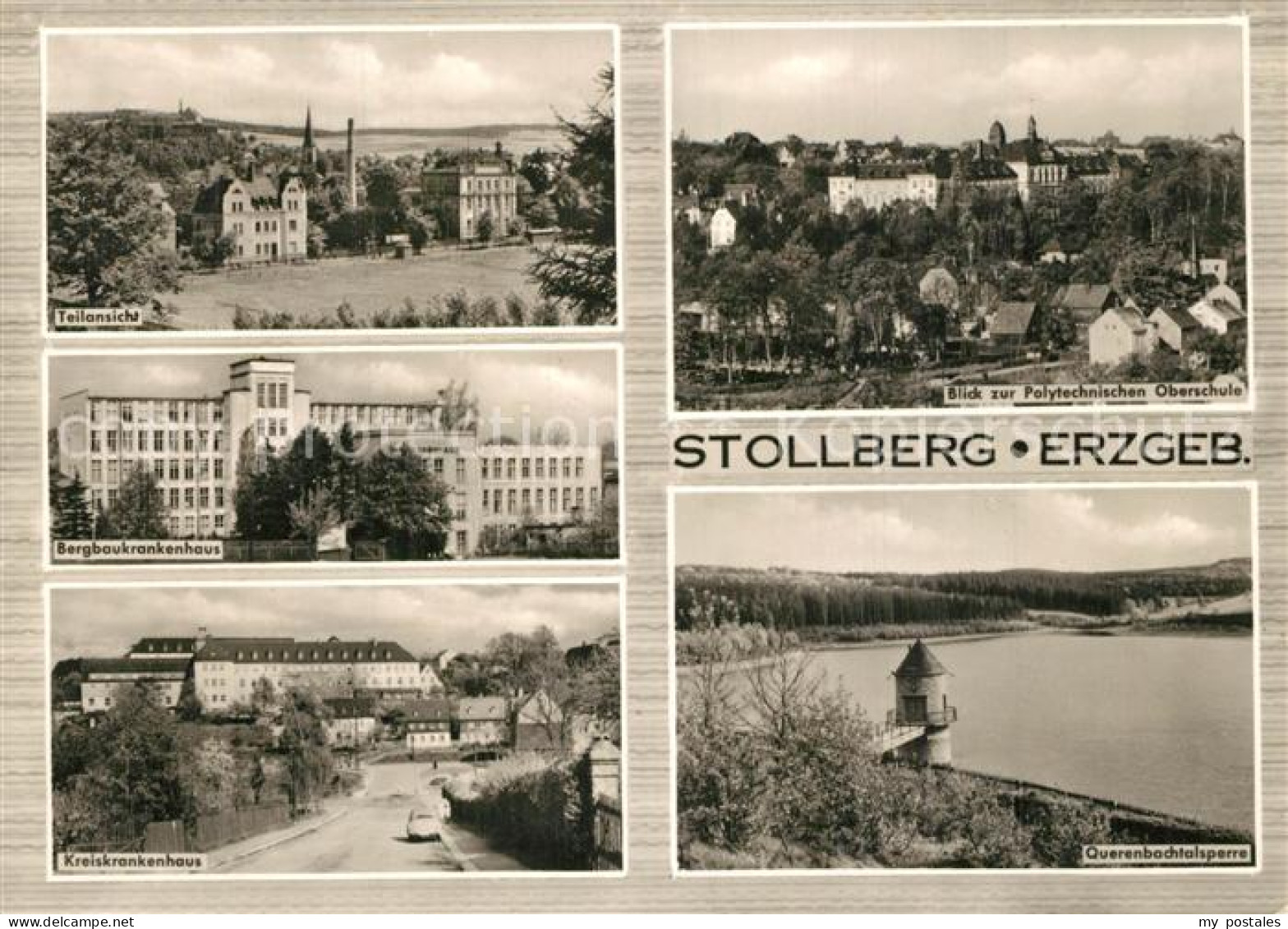 73565473 Stollberg Erzgebirge Teilansichten Bergbaukrankenhaus Polytechnische Ob - Stollberg (Erzgeb.)