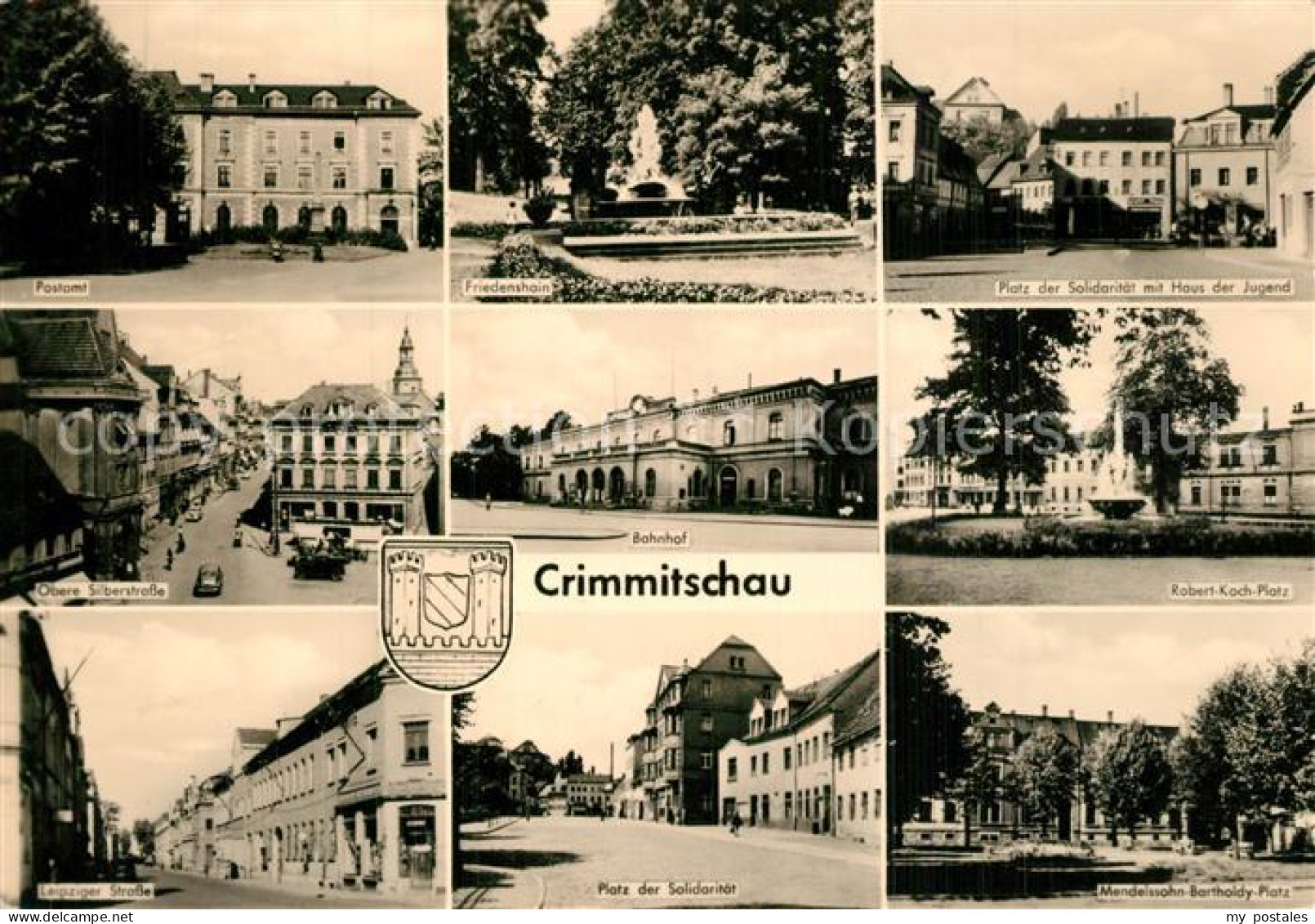 73565423 Crimmitschau Postamt Friedenshain Platz Der Solidaritaet Haus Der Jugen - Crimmitschau