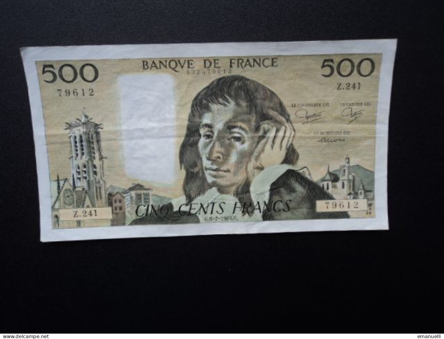 FRANCE : 500 FRANCS   6-2-1986   FAYETTE 71 / PICK 156e     TTB  * - 500 F 1968-1993 ''Pascal''