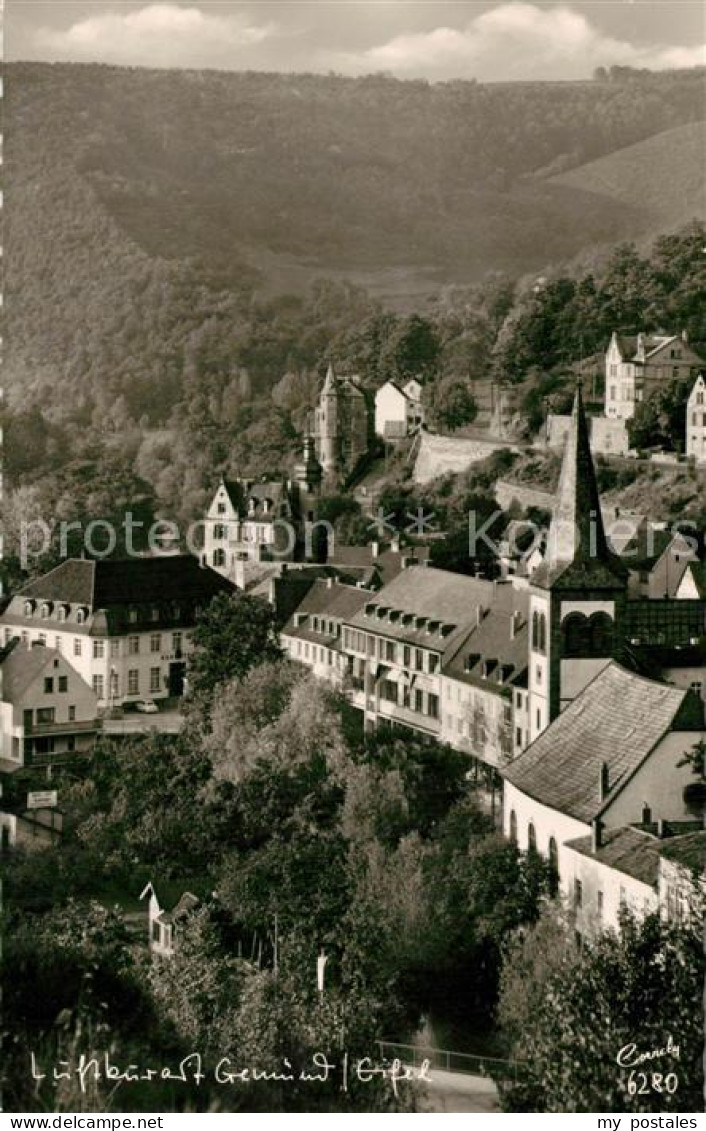 73560655 Gemuend Eifel Panorama Kirche Schloss Gemuend Eifel - Schleiden