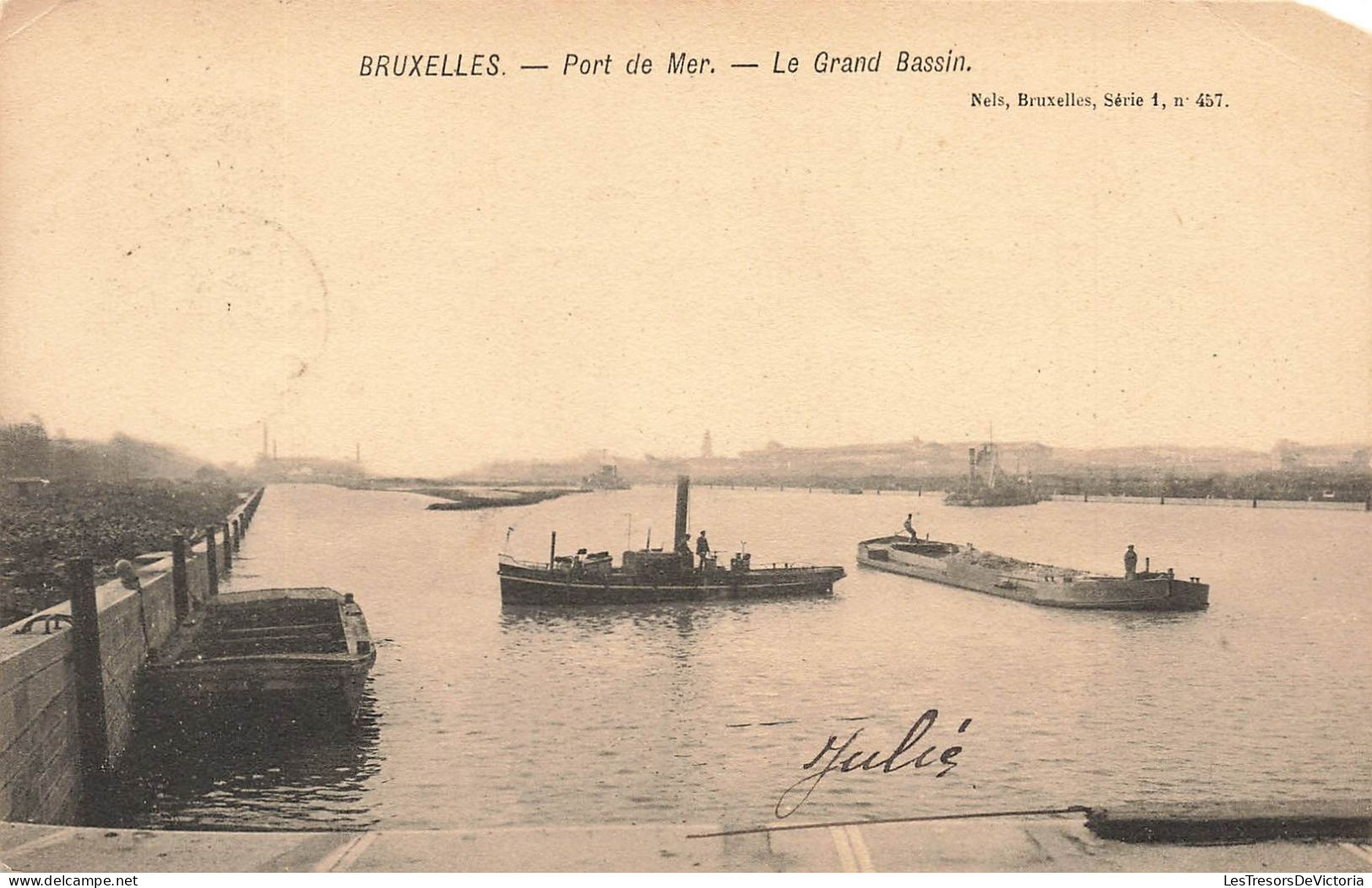 BELGIQUE -  Port De Mer - Vue Sur Le Grand Bassin - Carte Postale Ancienne - Other & Unclassified