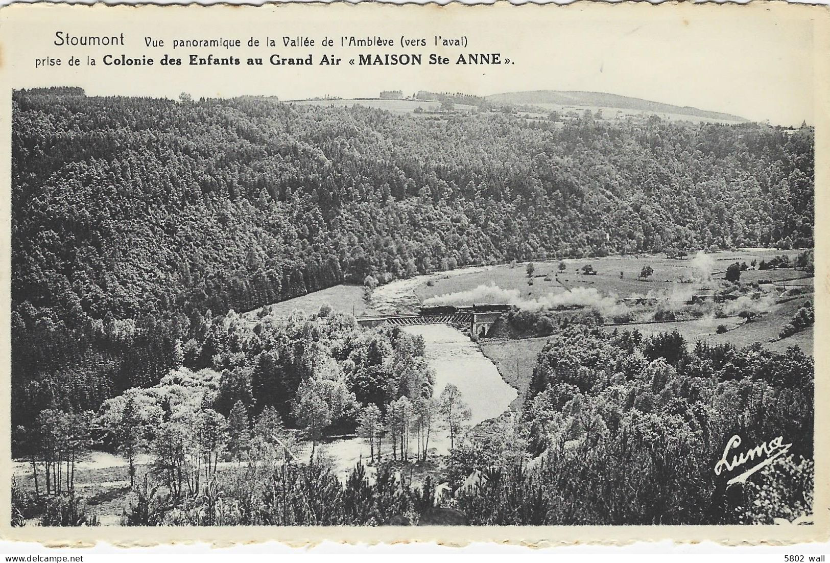 STOUMONT : Vue Sur La Vallée Depuis La Colonie "Maison Ste-Anne" - Stoumont