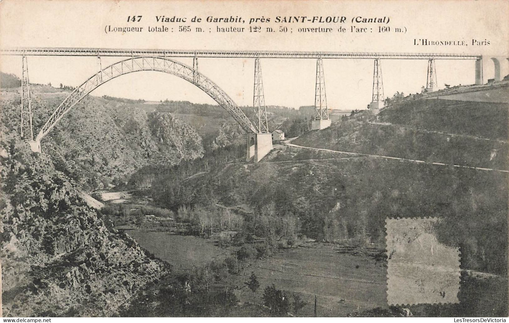 FRANCE - Viaduc De Garabit - Près Saint Flour (Cantal) - Vue Générale Du Pont Routier - Carte Postale Ancienne - Saint Flour