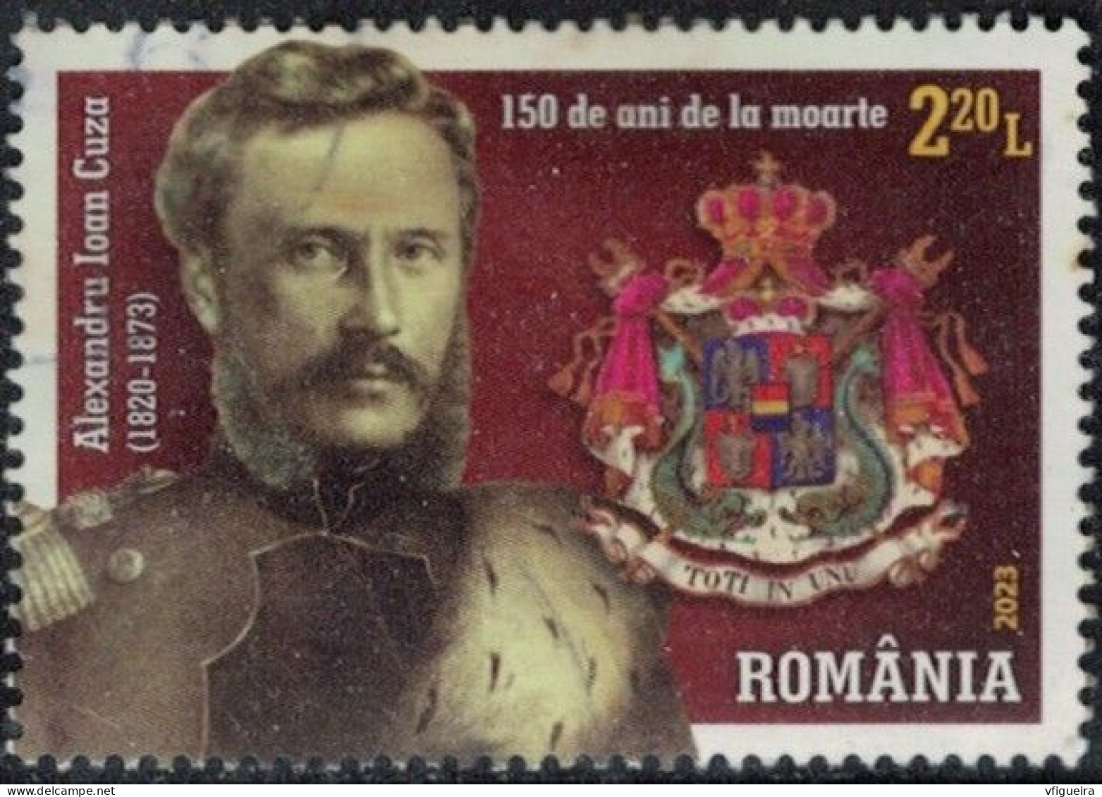 Roumanie 2023 Used Alexandru Ioan Cuza Souverain Y&T RO 7015 SU - Oblitérés