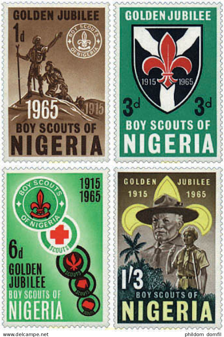 44135 MNH NIGERIA 1965 50 ANIVERSARIO DEL ESCULTISMO EN NIGERIA - Nigeria (1961-...)