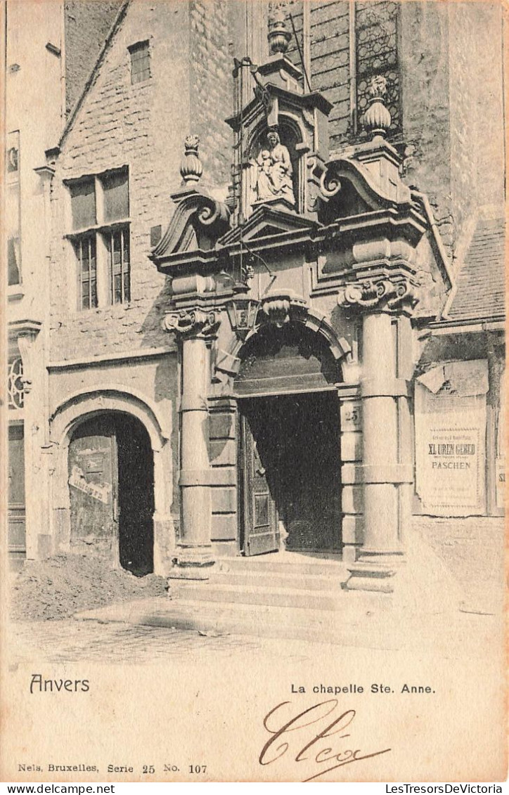 BELGIQUE - Anvers -  Vue Générale De La Chapelle Ste Anne - Carte Postale Ancienne - Antwerpen