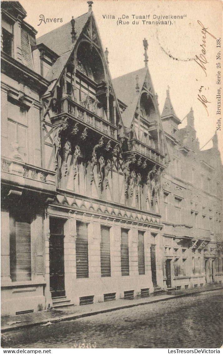 BELGIQUE - Anvers -  Vue Générale De La Villa "De Tuaalf Duivlkens" ( Rue De Transvaal) - Carte Postale Ancienne - Antwerpen