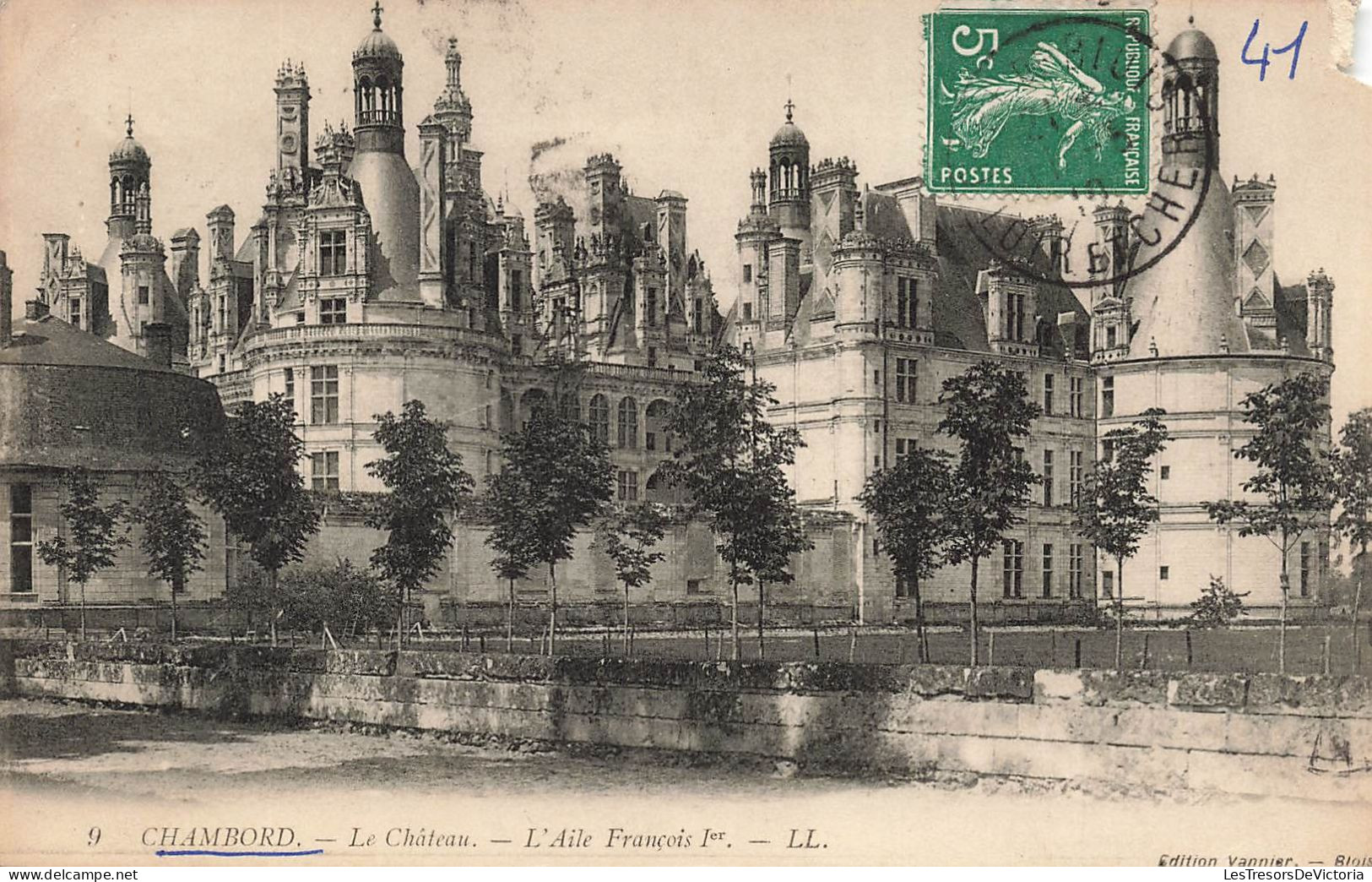 FRANCE - Chambord - Le Château - L'Aile François Ler - Carte Postale Ancienne - Chambord