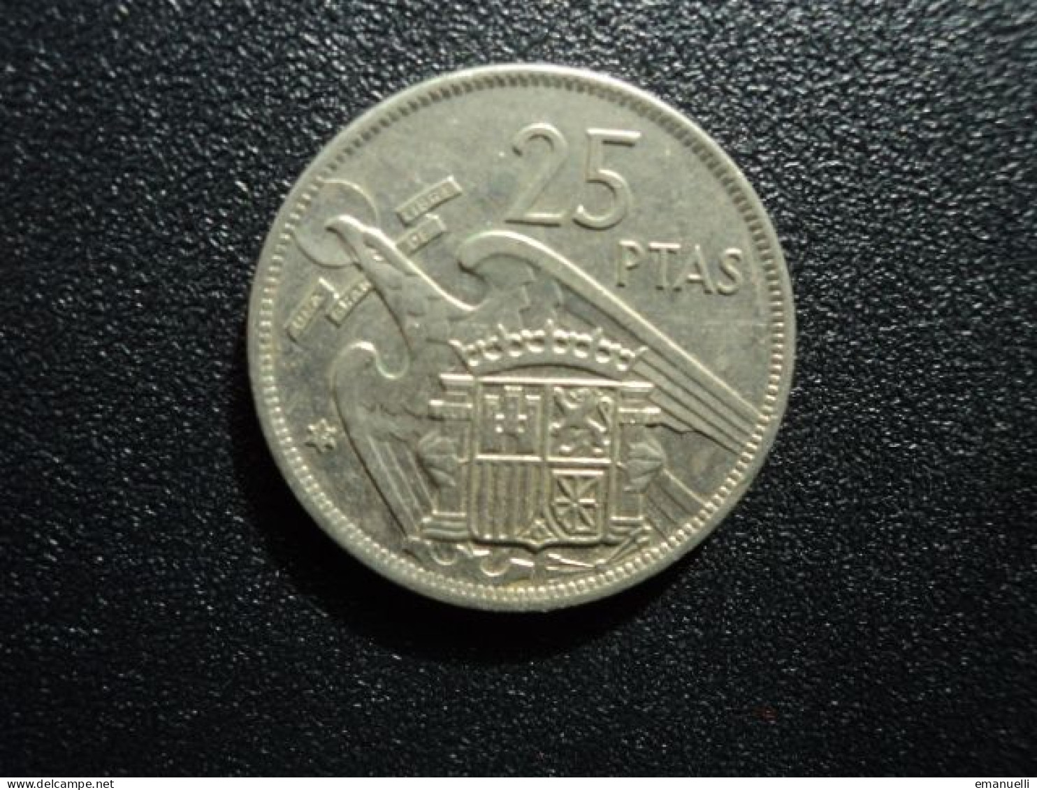 ESPAGNE : 25 PESETAS   1957 (75)    KM 787      SUP - 25 Peseta