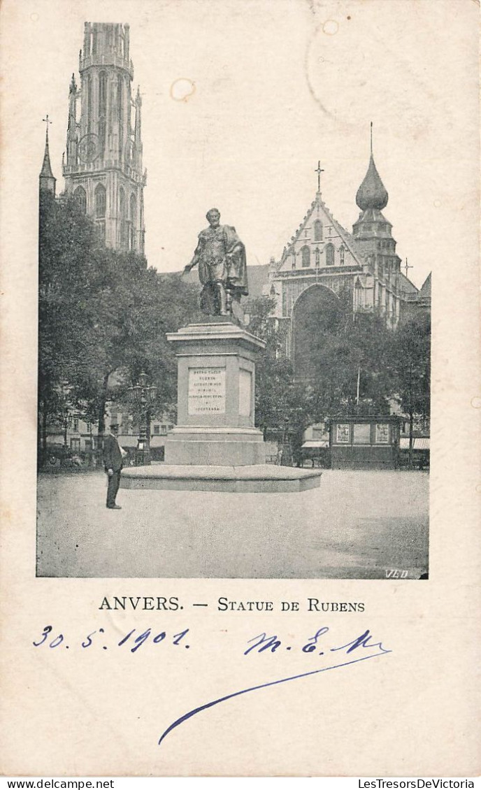 BELGIQUE - Anvers -  Vue Générale De La Statue De Rubens - Carte Postale Ancienne - Antwerpen