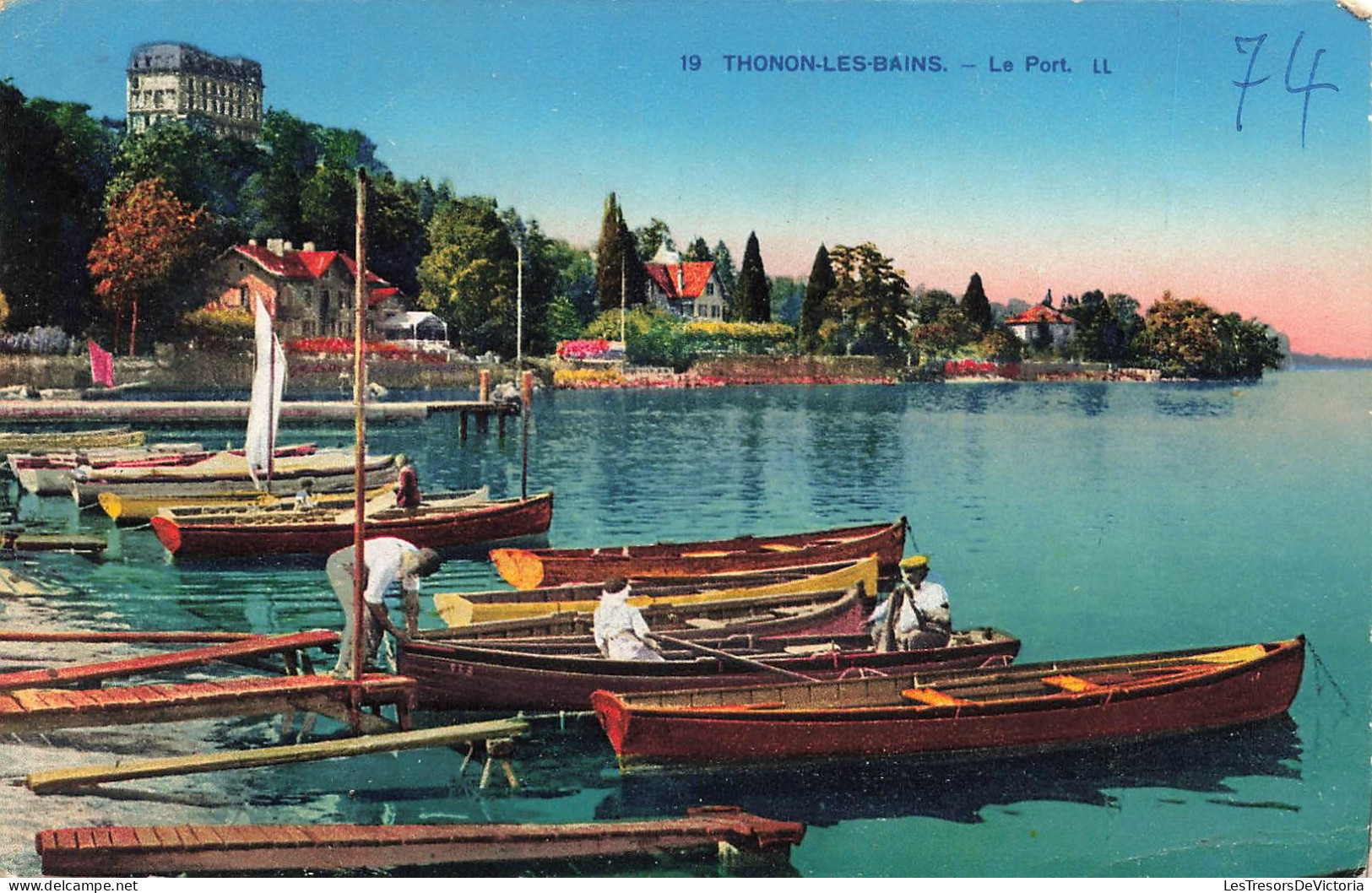 FRANCE - Thonon Les Bains - Le Port - Carte Postale Ancienne - Thonon-les-Bains