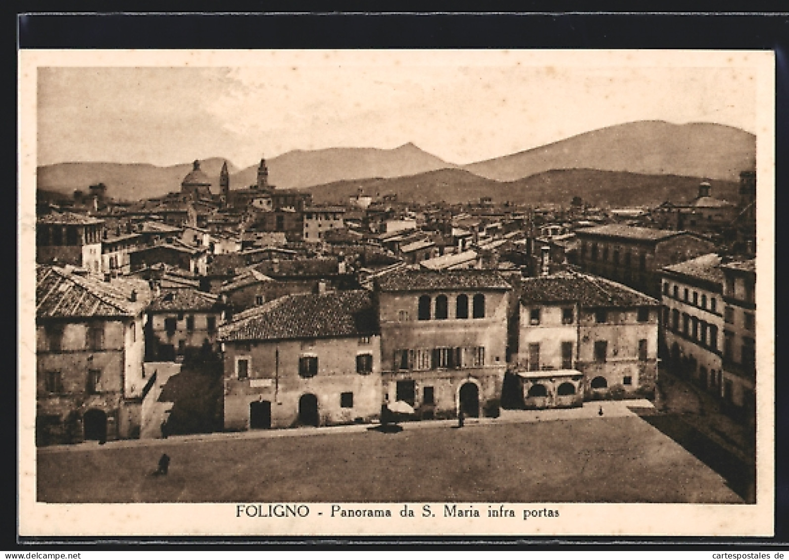 Cartolina Foligno, Panorama Da S. Maria Infra Portas  - Foligno