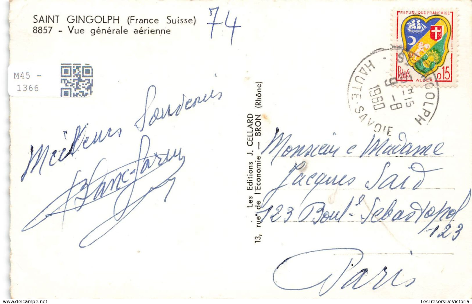 FRANCE - Saint Gingolph - Vue Générale Aérienne - Carte Postale - Other & Unclassified