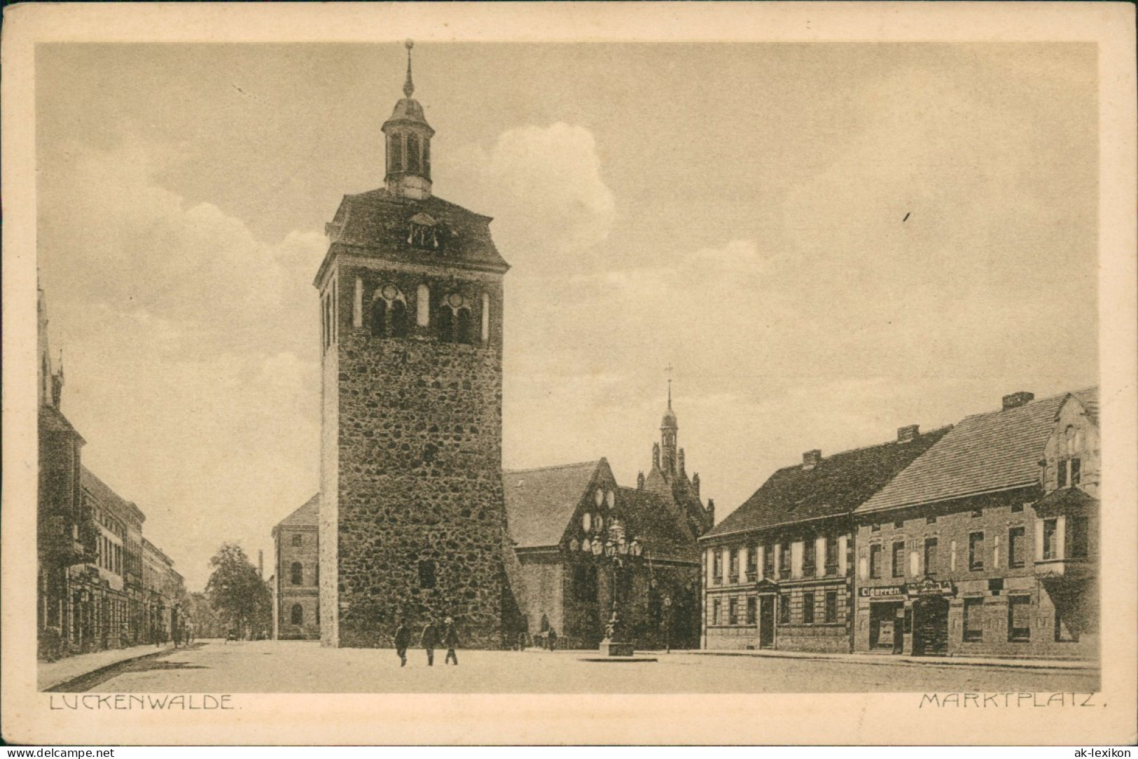 Ansichtskarte Luckenwalde Marktplatz 1922 - Luckenwalde