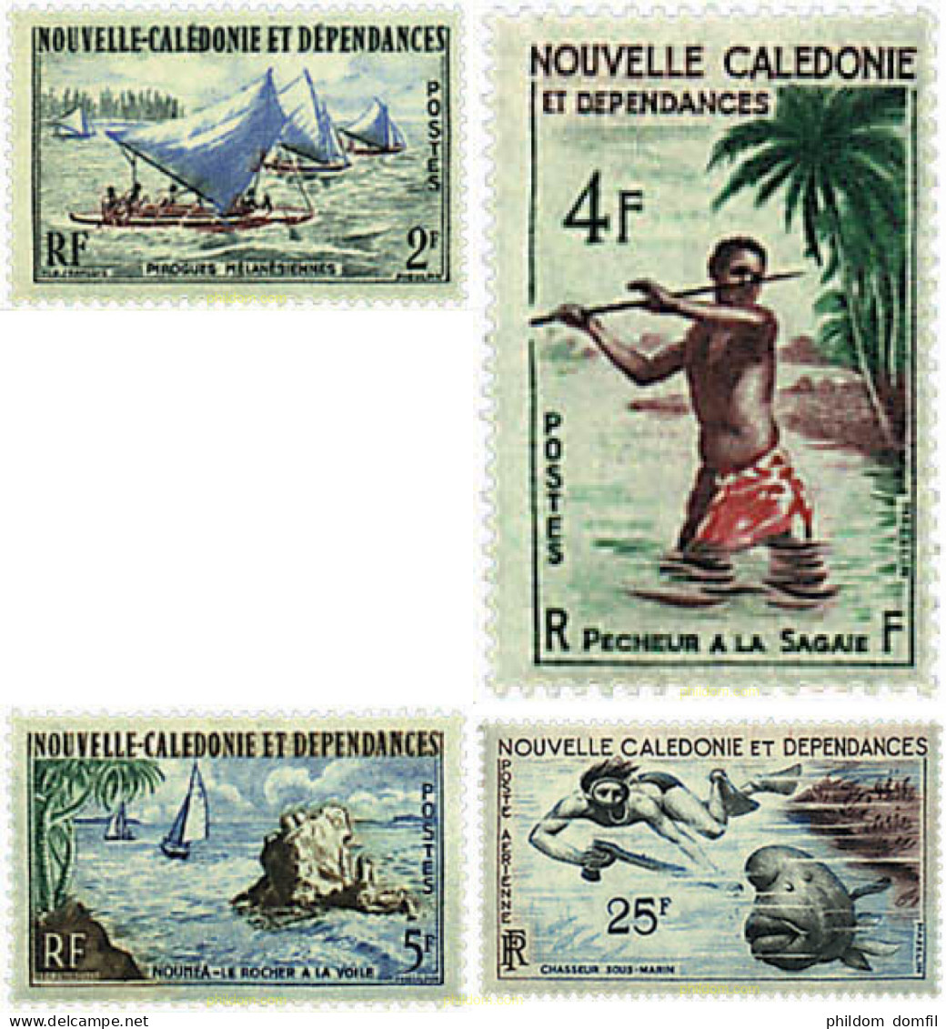 71470 MNH NUEVA CALEDONIA 1962 DEPORTES NAUTICOS - Unused Stamps