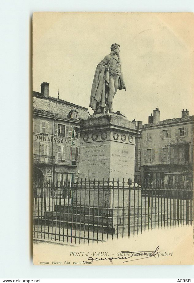Pont De Vaux Statue Du Général Joubert  TT 1409 - Pont-de-Vaux