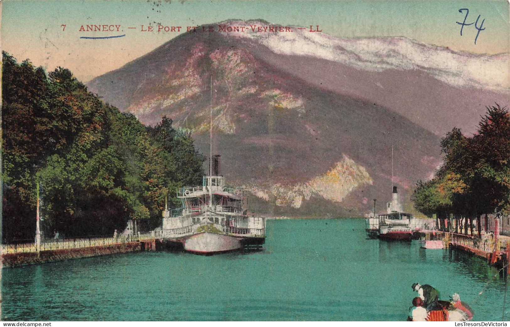 FRANCE - Annecy - Le Port Et Le Mont Veyrier - Carte Postale Ancienne - Annecy