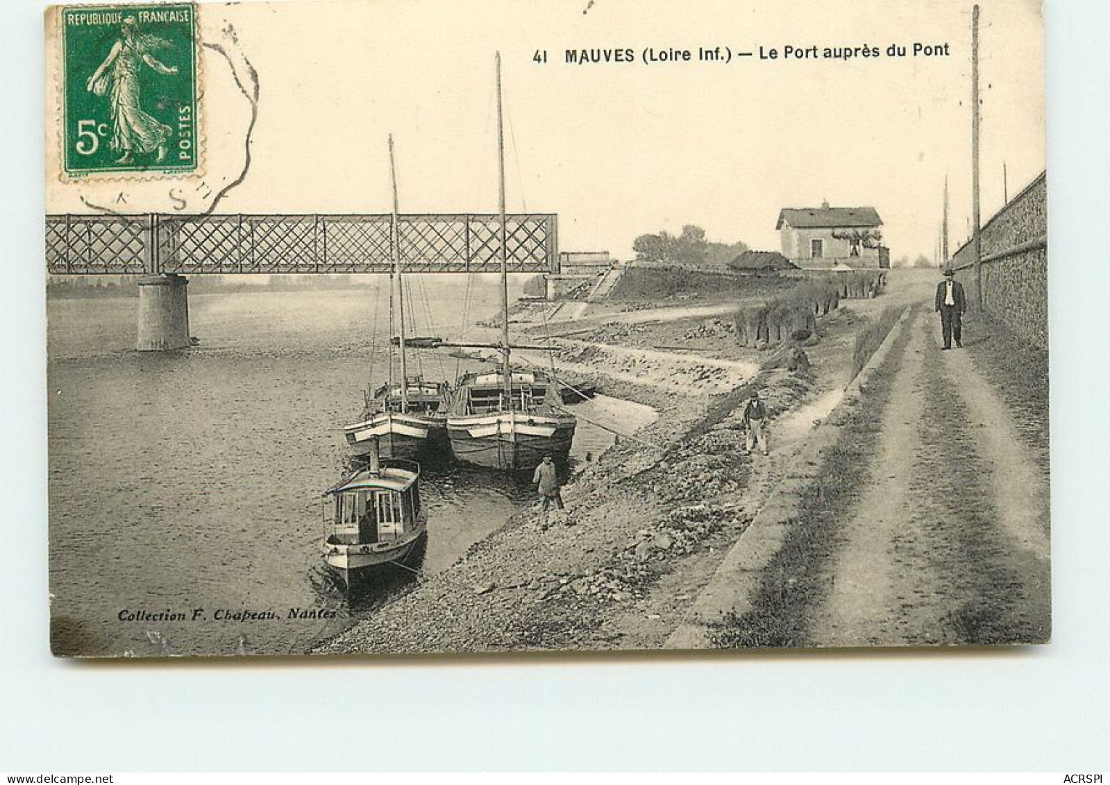 MAUVES  Le Port Auprés Du Pont   TT 1491 - Mauves-sur-Loire