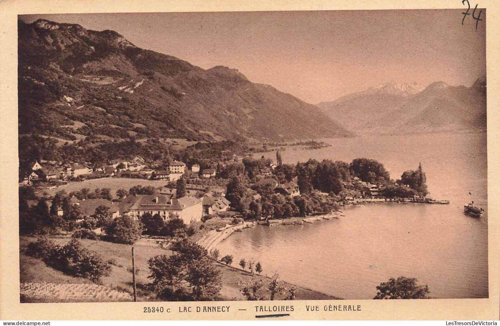 FRANCE - Talloires - Lac D'Annecy - Vue Générale - Carte Postale Ancienne - Talloires