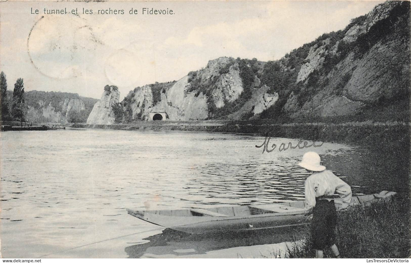 BELGIQUE - Yvoir - Vue Sur Le Tunnel Et Les Rochers De Fidevoie - Carte Postale Ancienne - Yvoir