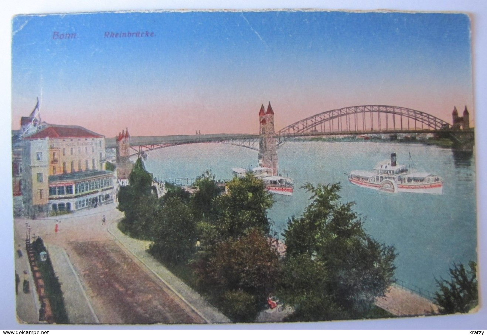 ALLEMAGNE - RHENANIE-DU-NORD-WESTPHALIE - BONN - Rheinbrücke - 1919 - Bonn