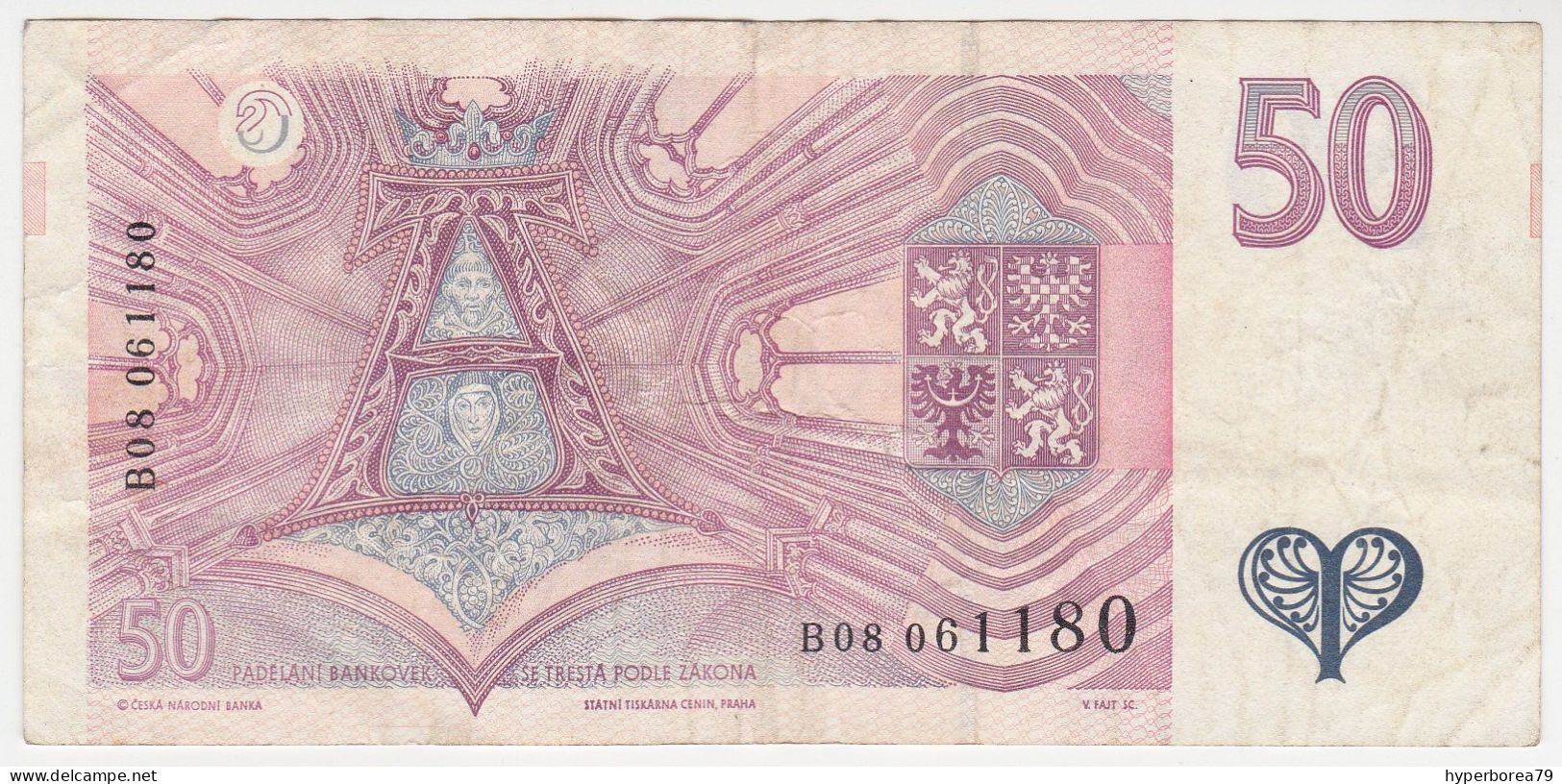 Czech Rep P 11 - 50 Korun 1994 - Fine+ - Czech Republic