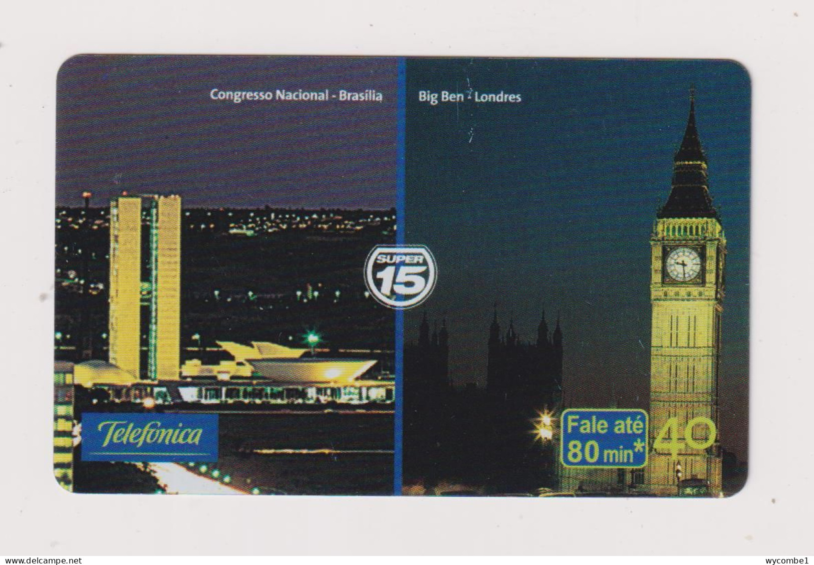 BRASIL -  Big Ben London Inductive  Phonecard - Brasilien