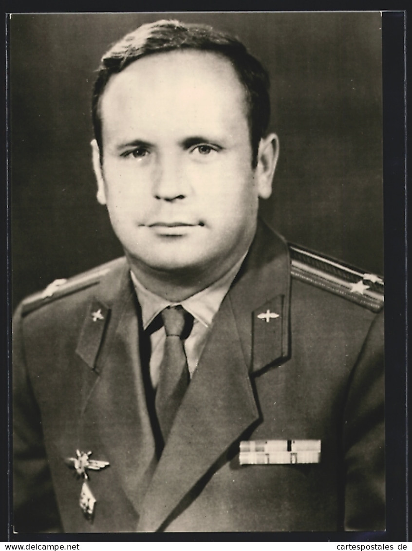 AK Kosmonaut Oberstleutnant Viktor Gorbatko, Forschungsingenieur Des Sowjetischen Raumschiffes Sojus 7  - Espace