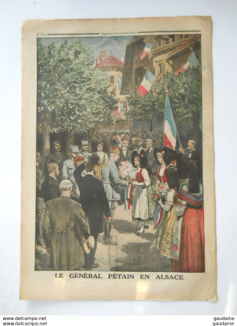 Le Petit Journal N°1398 – 7 Octobre 1917 – Général BERDOULAT - PETAIN En ALSACE - Le Petit Journal