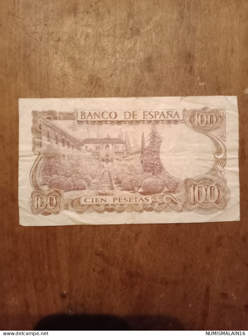 Espagne - Billet De 100 Pesetas De 1970- Circulé - 100 Peseten