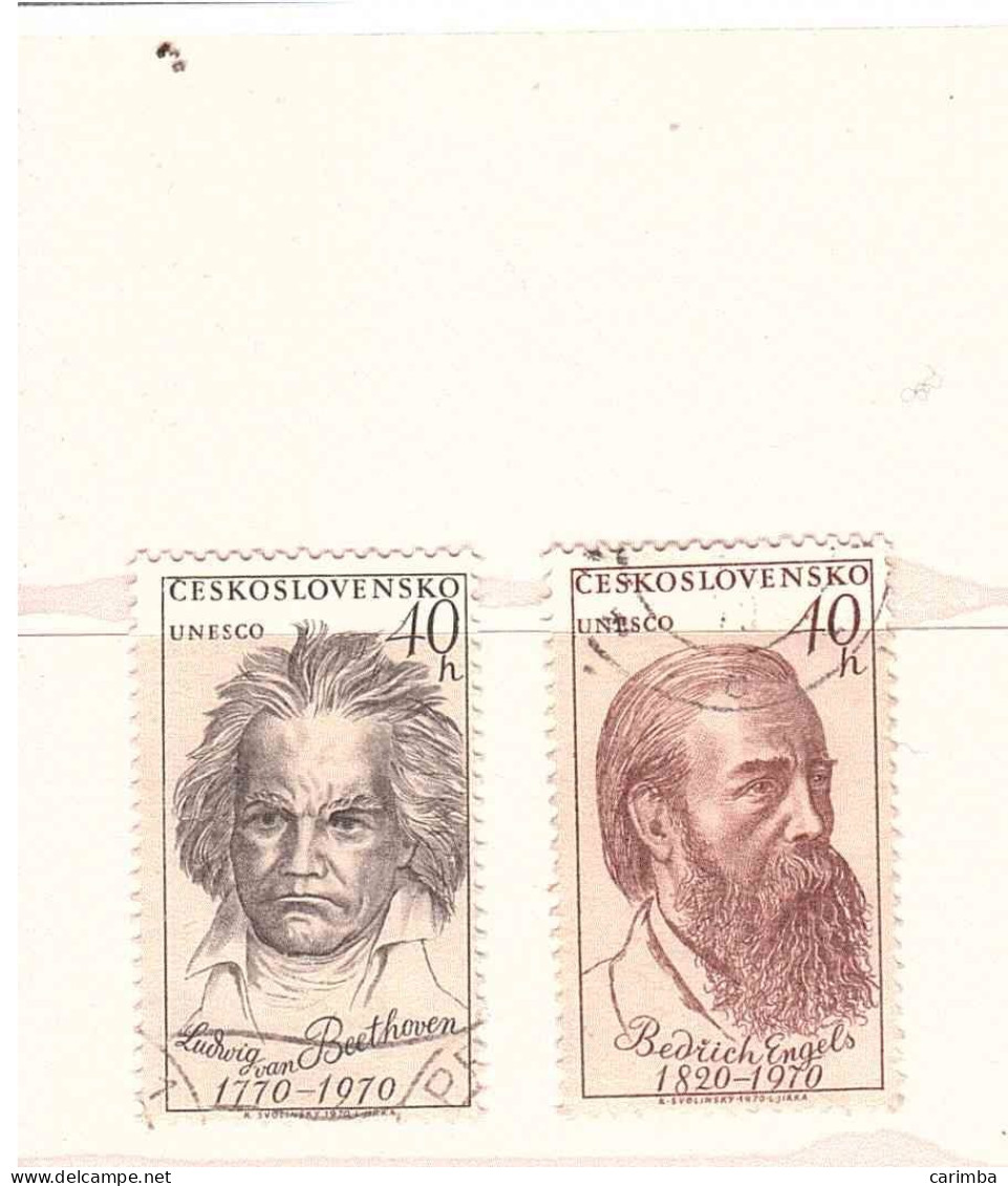 1970 UNESCO FRIEDRICH ENGELS BEETHOVEN - UNESCO