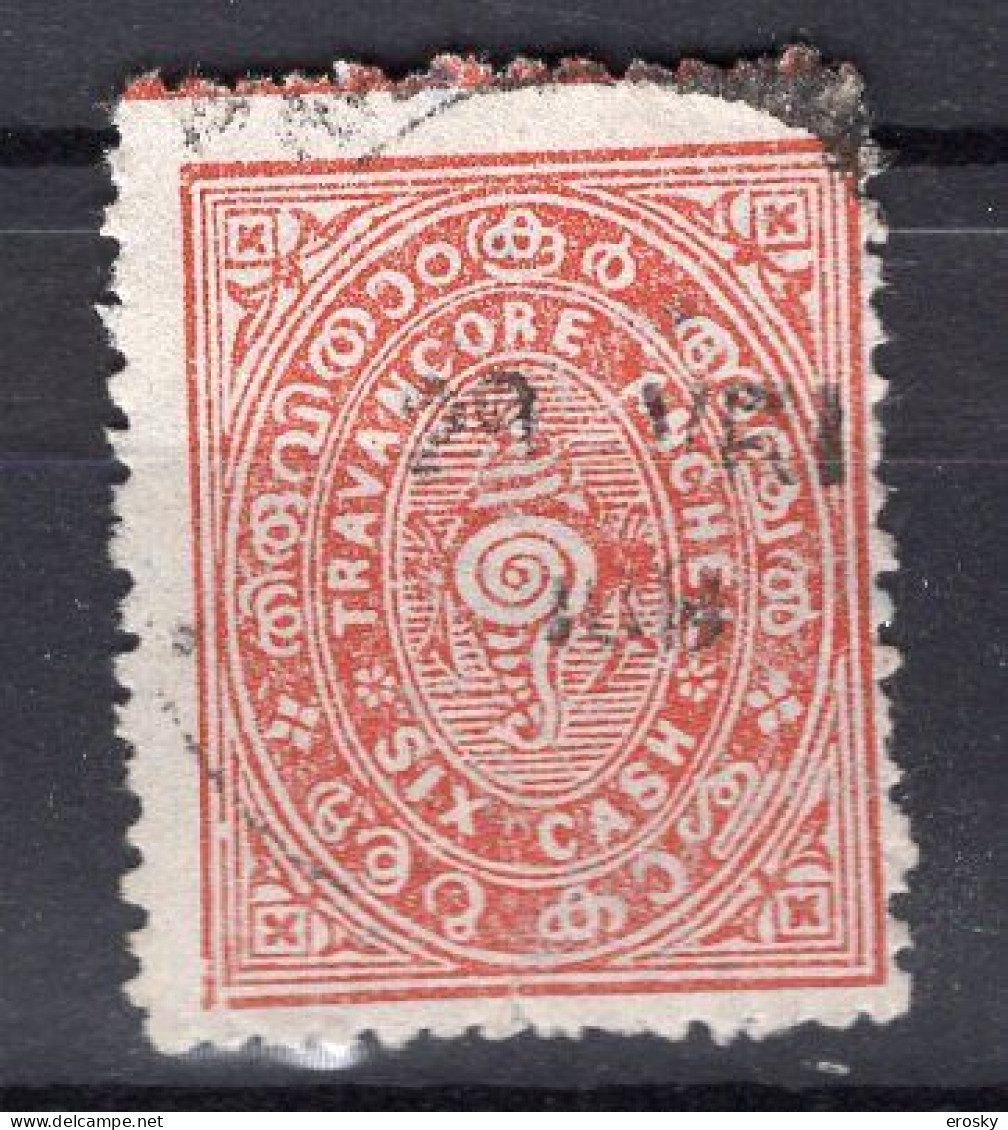 J3555 - BRITISH COLONIES TRAVANCORE Yv N°13 - Travancore