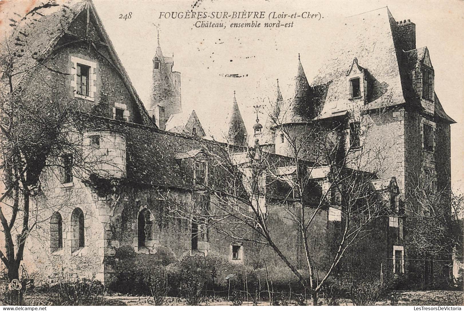 FRANCE - Fougères Sur Bièvre (Loir Et Cher) - Vue Générale Du Château - Ensemble Nord Est - Carte Postale Ancienne - Blois