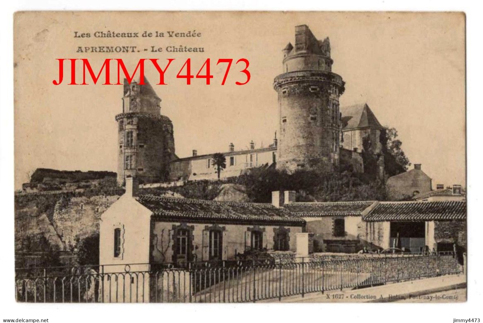 CPA - APREMONT - Le Château ( Canton De Challans Vendée ) N° X 1627 - Coll. A. Robin - Challans