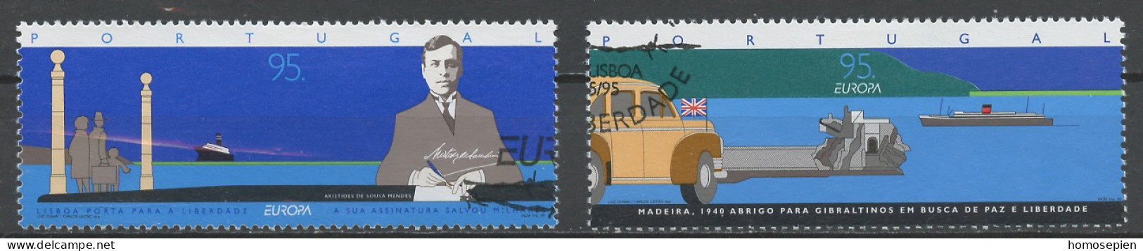 Portugal 1995 Y&T N°2052 à 2053 - Michel N°2074 à 2075 (o) - EUROPA - Used Stamps